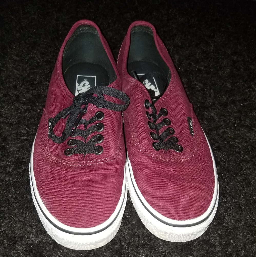 Burgundy vans